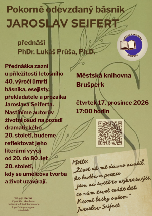 Literární přednáška - Jaroslav Seifert